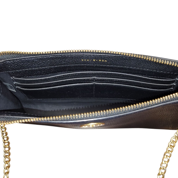 Tory Burch Black Everly Crossbody Bag with Gold Accents - Picture 4 of 12